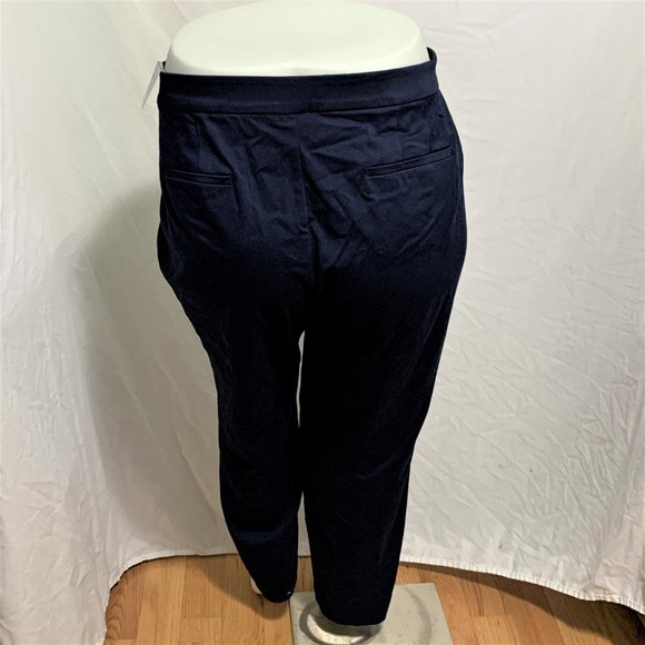Catherines Universal Pant Dress Pants Straight Leg Pocket Blue Navy Plus 30 W - Picture 2 of 3